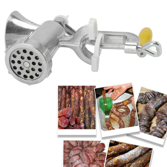 Manual Meat Grinder  Stuffer, Incisive Blade For Beef, Pork, Chicken, 562g
