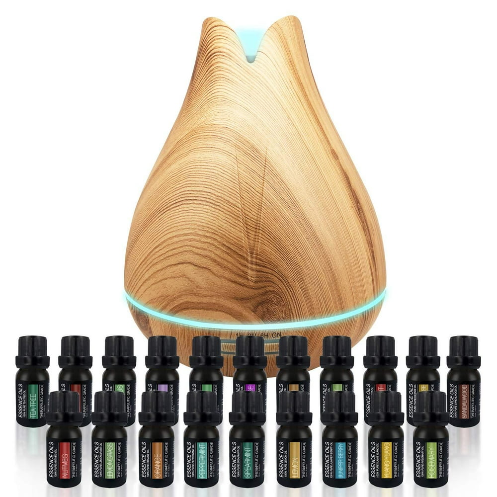 Aromatherapy Essential Oil Diffuser Gift Set 400ml Ultrasonic