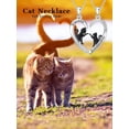 thumbnail image 6 of Grandma Granddaughter Matching Heart Pendant Necklace Set for 2 925 Sterling Silver Cat Necklace Jewelry for Grandmother Birthday Gift, 6 of 10