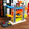 thumbnail image 4 of Track Inertial Gliding Car Boy Visual Tracking Parking Lot Multi-storey Slideway Children‘s Wooden Early Education Toys, 4 of 7