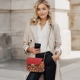 thumbnail image 2 of Pzuqiu Aztec Tribal Leather Crossbody Bags for Women Versatile Exquisite Soft Leather Quilted Shoulder Bag with Chain Strap Craftsmanship Trendy Compact for Daily Use, 2 of 7