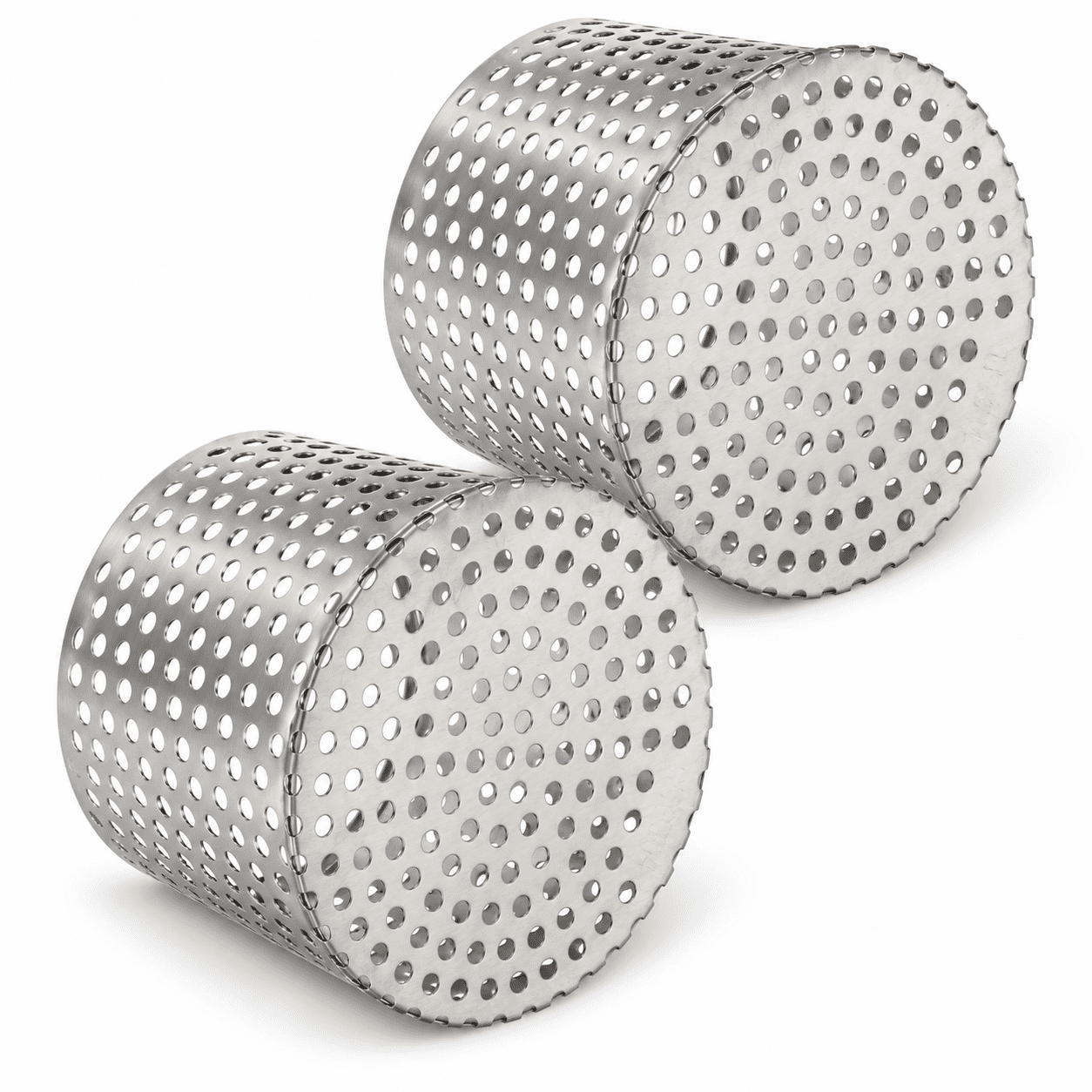 ABPETE Gutter Guard Filter 4.9 -4.3 2 Pcs PVC Termination Cap Mesh Screen Roof Vent Cover Stainless Steel Conical Exhaust Pipe Cover Downspout Guard Filter Strainer for Downspout