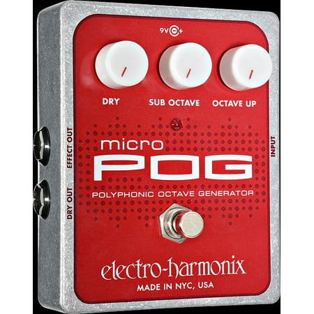 Electro Harmonix Micro POG Polyphonic Octave Generator Pedal with Power Supply Part Number: MICRO