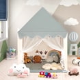 thumbnail image 2 of Infans Kids Play Tent Large Playhouse Children Castle Fairy Tent Gift w/ Washable Mat, 2 of 7