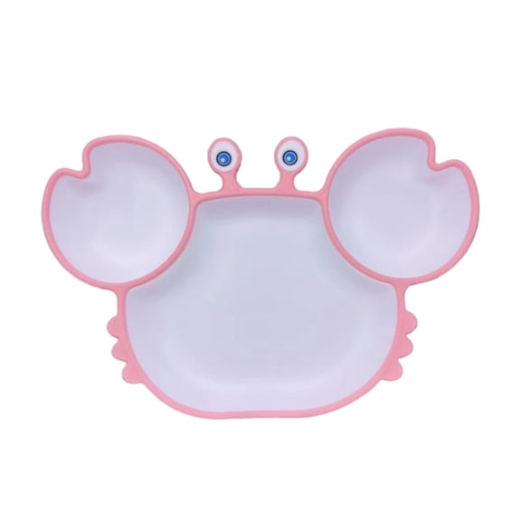 Silicone Suction Plate for Babies, Non- Baby Feeding Plate for Toddler Mealtime