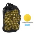 thumbnail image 3 of Uxcell EVA Foam Swing Practice Training Round Ball Tennis Golf Practice Balls Yellow 10 Pack, 3 of 5