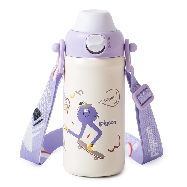 Botella de agua PIGEON para niños 500 ml de acero inoxidable a prueba ...
