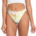 thumbnail image 1 of Fotbe Lemon Potatoes Tanga Sin Costuras para Mujer con Estampado – Panties Invisibles, Transpirables y Cómodos para Uso Diario-3X-Large, 1 of 6