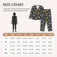 thumbnail image 4 of Yiaed Flowers Butterfly Print Pajamas Women's Long Sleeve Sleepwear Soft Button Down Loungewear Pjs Lounge Set Nightwear Womens Pajama Pants-X-Large, 4 of 7