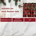 thumbnail image 7 of Christmas Trees Valances for Windows, 42 x 18in, Xmas Trees Balls Berry Winter Snowflakes Red Black Plaid Rod Pocket Kitchen Valance Curtain Light Filtering Window Treatments for Living Room Bedroom, 7 of 7