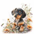 thumbnail image 1 of Pintura de diamante 5D DIY Kit de perro de taladro redondo completo Decoración del hogar Artesanía (2) FLhrweasw Nuevo, 1 of 9