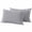 Gray, variant on 2 Pack Outdoor Waterproof Throw Pillow Covers,Dark Teal Decorative Rectangle Pillow Case Patio Pillowcases for Chair Couch Sofa 20x12in