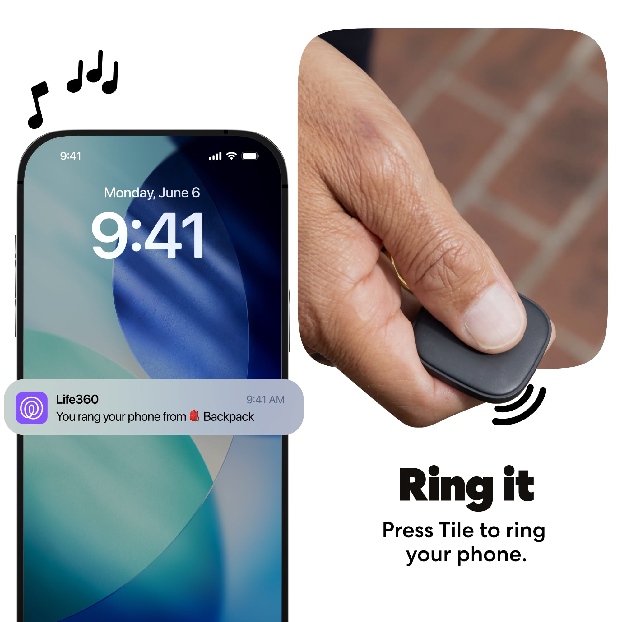 Life360 Tile Mate Bluetooth Tracker for Keys, Bags, Phones, and More, iOS and Android, Black 4-Pack (New)
