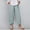 A01_Mint Green, variant on ylioge Ladies High Waist Vacation Trousers Linen Comfy Summer Cropped Solid Color Pants Pockets Relaxed Fit Straight Trousers Pantalones