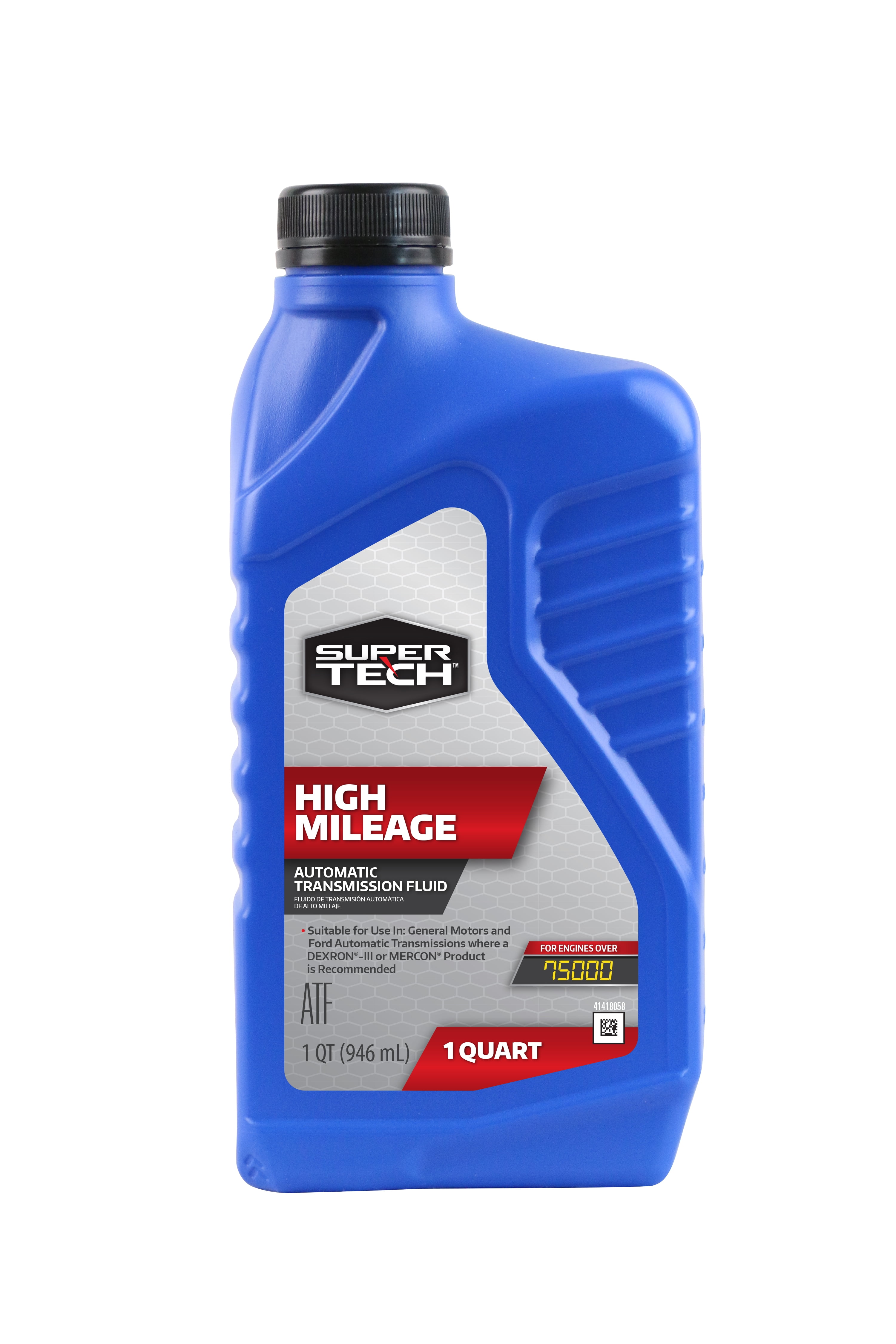 Super Tech High Mileage Automatic Transmission Fluid, 1 Quart