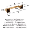thumbnail image 4 of Amerock Mulholland Champagne Bronze 9 inch (229mm) Towel Bar, 4 of 5
