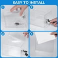thumbnail image 4 of HONMEET 2Pcs Raffle Ticket Box Clear Plastic Box For Storage Cafe Professionals, 4 of 8