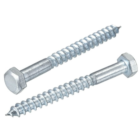 

Uxcell M8 x 80mm Carbon Steel Zinc Plated Hex Lag Screws for Wood 15 Pack