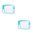 thumbnail image 1 of Bewildely Neceser de PVC, organizador transparente portátil con cierre de cremallera, para acampar, senderismo, viajar, crema solar, bolsa de 2piezas, 1 of 6