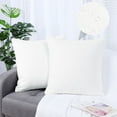 thumbnail image 1 of PiccoCasa Set of 2 Soft Water Repellent Throw Pillow Covers White 18x18 Inch, 1 of 7