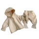 thumbnail image 1 of Laklulu Ropa para niños Abrigo para bebé Traje de pantalón Harun Conjunto de dos piezas de primavera y otoño （Albaricoque）,90cm, 1 of 5