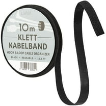 Hook And Loop Tape Black 32ft Self Adhesive Tape For Office Organization Home