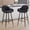 Black, variant on Bar Stools Set of 4, Modern Counter Height Barstools with Metal Legs, 29" Upholstered PU Leather Kitchen Counter Stools, Height Bar Chairs for Kitchen Island, Whiskybrown
