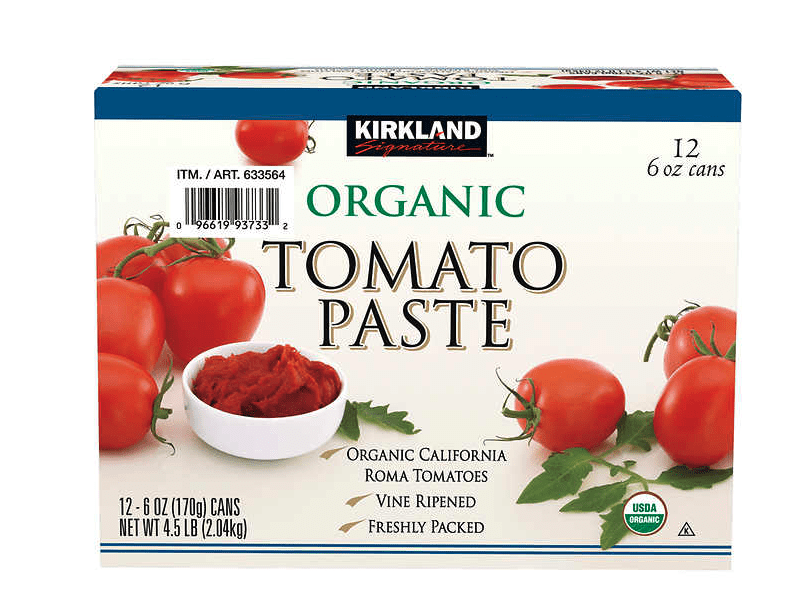 K.S Organic Tomato Paste, 6 oz, 12count