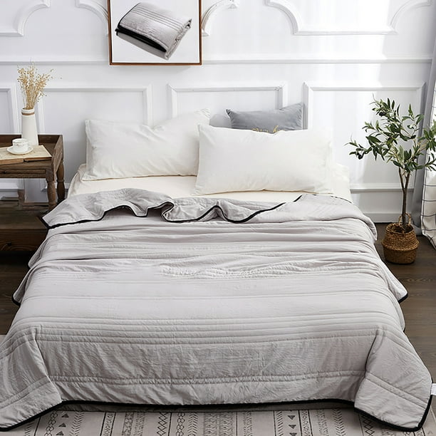 Manta de Edredón Fresca de Verano Manta de Hielo de Verano Adecuada para Personas Que Duermen con Calor y Sudores Nocturnos Manta de Hielo Ligera para Cama Manta de Hielo para Sofá Ventilador Edredón
