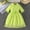 Green, variant on CIAKGIAF Girls Dress Lace Patchwork Comfortable Collar Short Sleeved Dresses,Blue for 5 Years