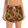 thumbnail image 2 of Xecao's Sunflower for a double-layer running short for women, perfect for gym, tennis, and more, featuring a convenient pocket., 2 of 9