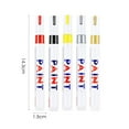 thumbnail image 6 of iaksohdu Car Paint Pen Smooth Writing Waterproof High Color Saturation Strong Coverage Unfading Touch Up Paint Rich Colors Optional Car Wheel Tire Oily Painting Pen for Automobile, 6 of 8