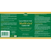 Baar Lawn Mole Castor Oil, MolEvict, Helps Rid Lawns & Gardens of Pesky Moles & Voles – 32 Ounces