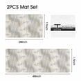 thumbnail image 5 of Kitchen Mat Set of 2 Non Slip Waterproof Kitchen Rugs, Washable Low Profile Floor Mats 17"x28" + 17"x48", Modern Abstract Textured Design Soft Mats for Sink, Laundry Room & Entryway, 5 of 9