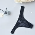 thumbnail image 4 of Jwputqe Mens Thongs,Thongs For Men,Breathable,Cooling,Solid,Low Waist,Polyester,Cotton,Black,M (US:6), 4 of 8