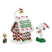 Department 56 Peanuts Gingerbread Mansion Snoopy and Woodstock Set 4055818 New