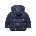 thumbnail image 2 of Boys Girls Kid Winter Thick Jacket Warm Zipper Hooded Windproof Coat Cute Outwear,2-6T, 2 of 9