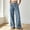 Light Blue, variant on Casual Dress Pants Elastic Waistband Solid Long Trousers Work Slacks Straight Leg Pull On Pants(Beige,XXL)