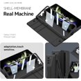thumbnail image 3 of Compatible with Samsung Galaxy Z Fold 5 Case with Screen Protector,Hinge Protection 2 Card Slots Detachable S Pen Holder Anti-Fall Wallet Case for Samsung Galaxy Z Fold 5 Lychee Pattern Black, 3 of 10