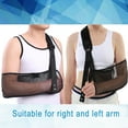 thumbnail image 3 of 1 Pcs Mesh Arm Shoulder Sling, Medical Immobilizer for Shower Adjustable Torn Rotator Cuff Injury Right Left Men Women Elbow, Wrist, Black Updated Version, 3 of 16