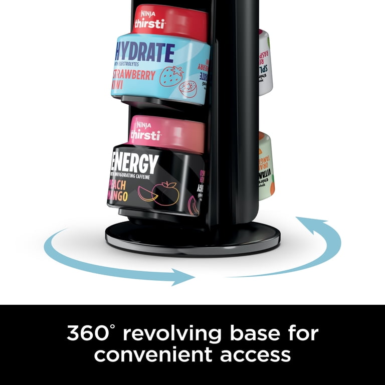 Ninja, Thirsti 360¬∞ 8-Flavor Storage Holder, WCX08, Black Chrome
