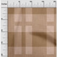 thumbnail image 2 of oneOone Velvet Light Brown Fabric Check Dress Material Fabric Print Fabric By The Yard 58 Inch Wide, 2 of 7