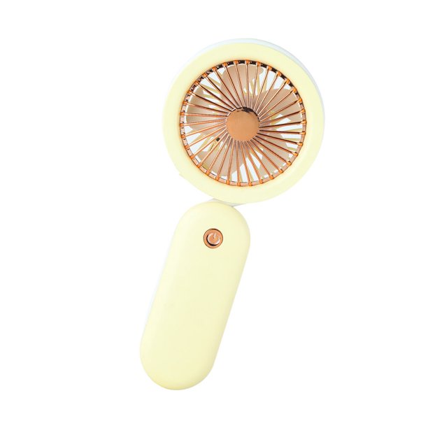 Kearding Ventilador colgante para el cuello, ventilador de mano recargable por USB, dispositivo de refrigeración portátil ajustable para el hogar, Electrodomésticos Amarillo Kearding HA004311-02B