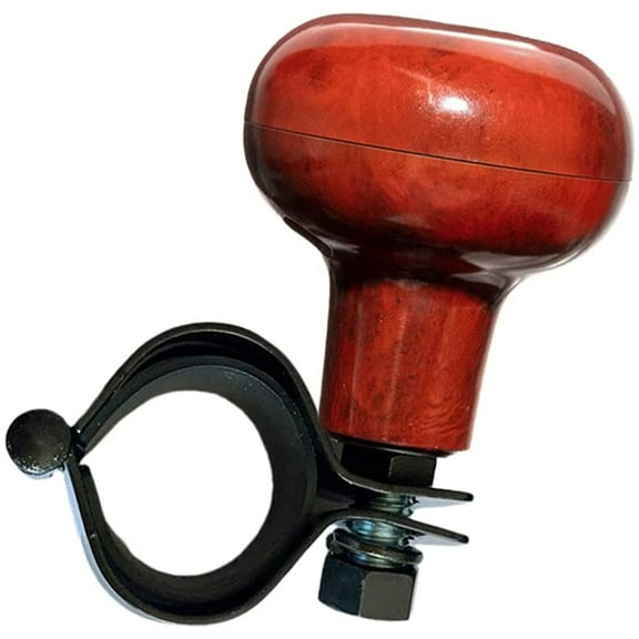 Zone Tech Universal Wood Grain Steering Wheel Spinner Knob for Car, SUV & Tractor