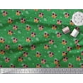 thumbnail image 2 of Soimoi Green Poly Georgette Fabric Musical Notes,Dot & Goggles Fashion Print Fabric by the Yard 42 Inch Wide, 2 of 3