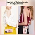 thumbnail image 6 of Crossbody Wallet Phone Cases for iPhone 14 Plus, iPhone 14 Plus(6.7 inches) Wallet Phone Case, Premium Leather Phone Case for iPhone 14 Plus(6.7 inches) - Rose Gold, 6 of 14