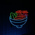 thumbnail image 3 of Glowneon Ramen Bowl Neon Signs, Noodle Restaurant Wall Decor, 3 of 4