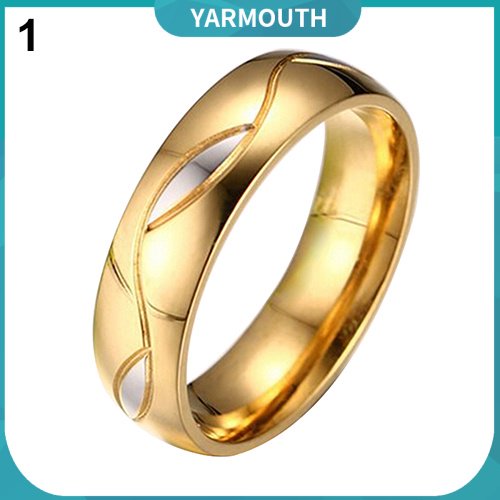 Anillo De Boda Chapado En Oro De 18 Quilates Para Hombres Joyería De Zirconia