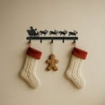 thumbnail image 3 of 【Christmas Metal Wall Decor】Santa Claus with Reindeer Sleigh - Festive Holiday Home Decoration for Living Room, Bedroom, Entryway, 3 of 13
