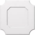 thumbnail image 1 of Ekena Millwork CMP24LE 24 Pouces x 14,25 Pouces Médaillon de Plafond Contemporain en PVC de Qualité Architecturale Locke Carré, 1 of 4